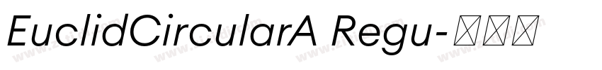 EuclidCircularA Regu字体转换